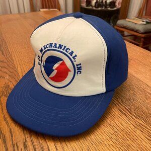Vintage CCI Mechanical, Inc. Blue/White Snapback Baseball Hat Cap by Youngan